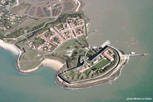 Ile d'Aix, vue aérienne du Fort de la Rade