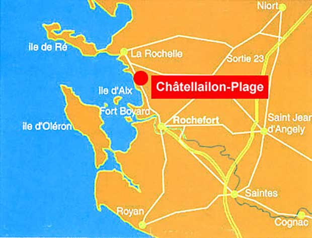 carte Chatelaillon-Plage