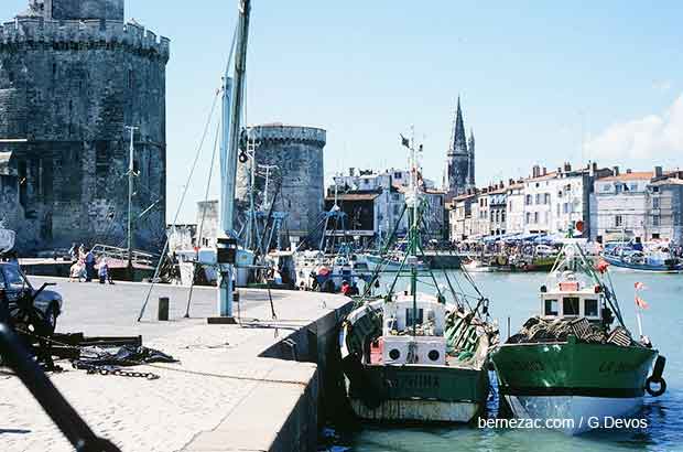 La Rochelle, le vieux port en 1978