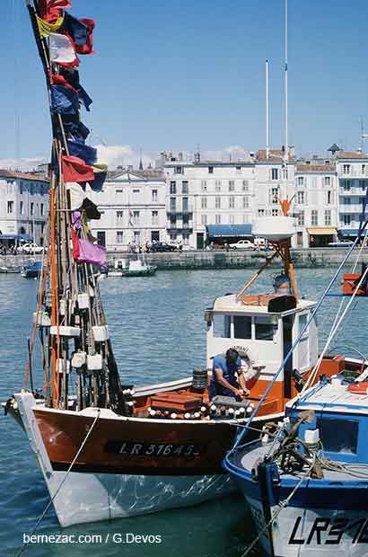 La Rochelle, le vieux port en 1978