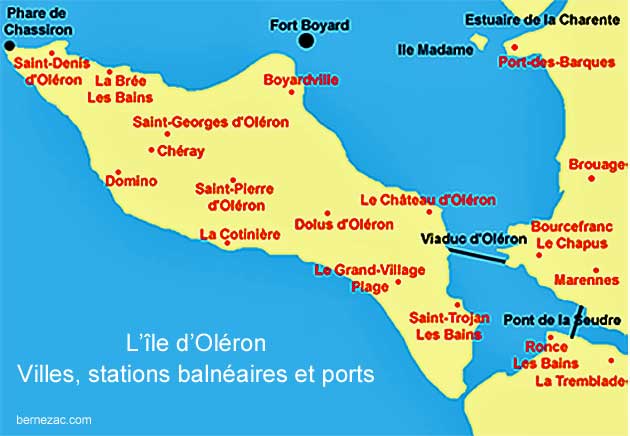 carte île d'Oléron