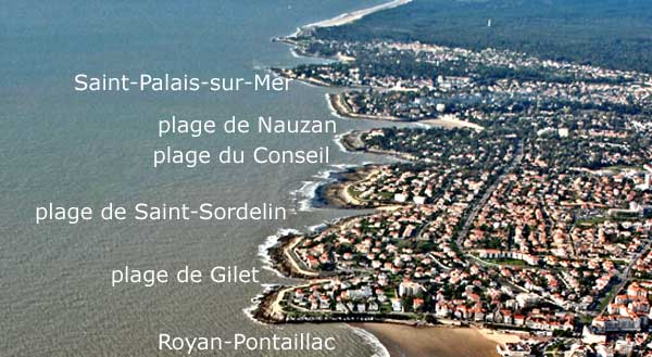 Vaux-sur-Mer, la côte et les plages, vue aérienne