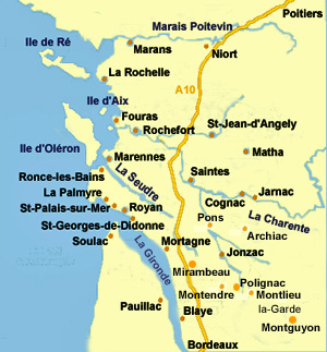 carte Poitou-Charentes