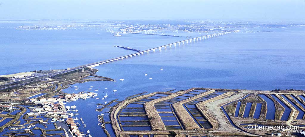 le pont de l'île d'Oléron, vue aérienne