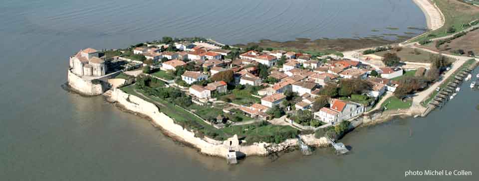 Talmont-sur-Gironde, vue aérienne
