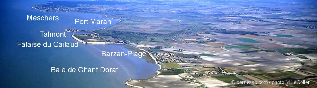 estuaire de la gironde, de Meschers à Barzan-Plage