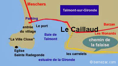 carte Talmont falaise du Caillaud