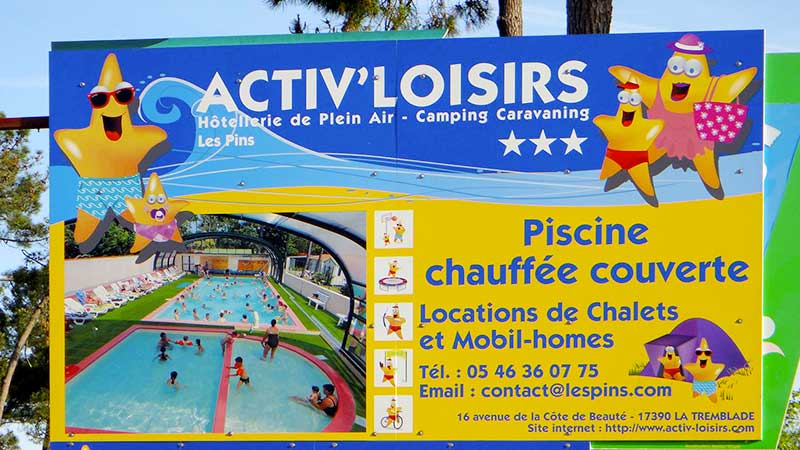 camping activ loisirs les pins La Tremblade