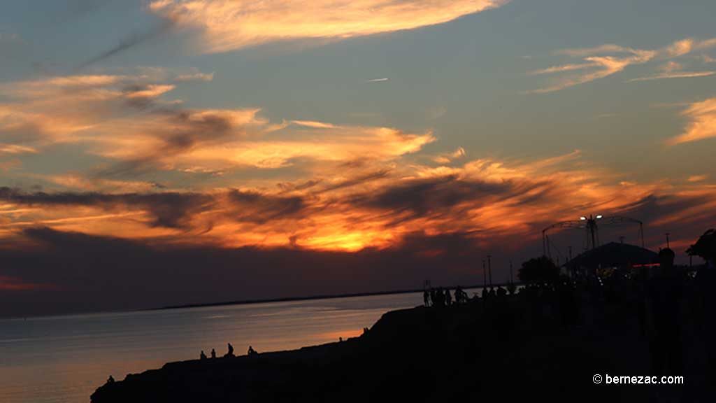 Saint-Palais-sur-Mer, la Grande-Côte, coucher de soleil