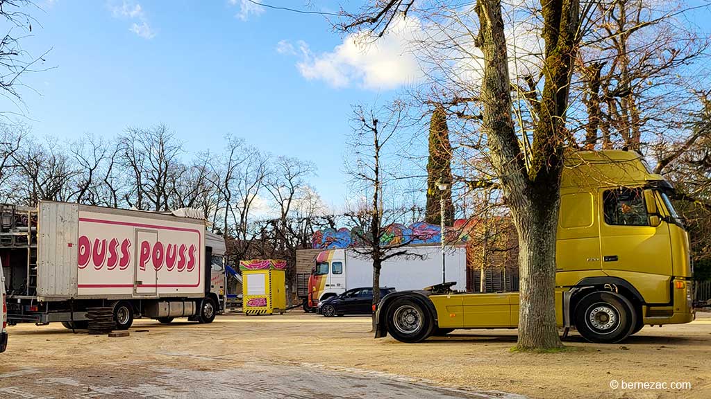 Noël à Poitiers, la Fête Foraine au parc de Blossac