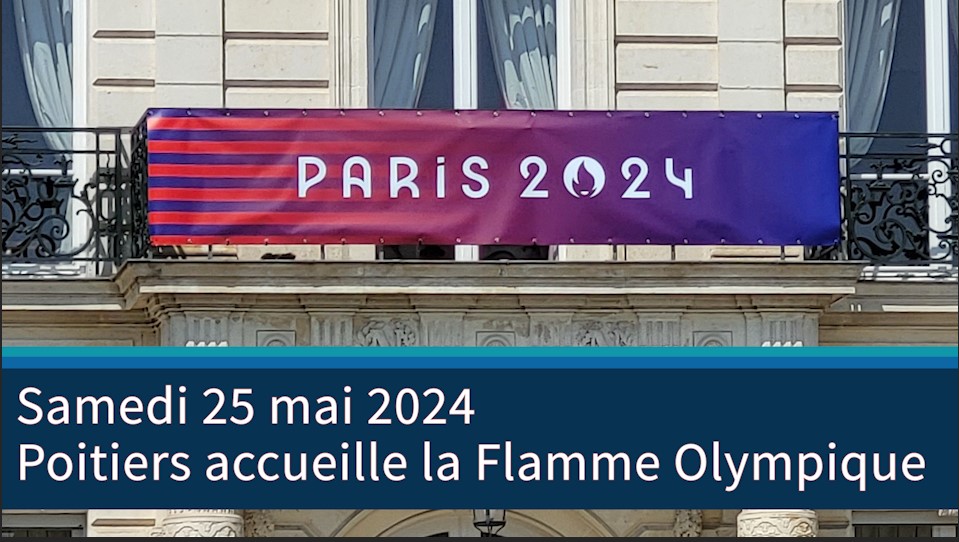 Poitiers accueille la flamme olympique Paris 2024