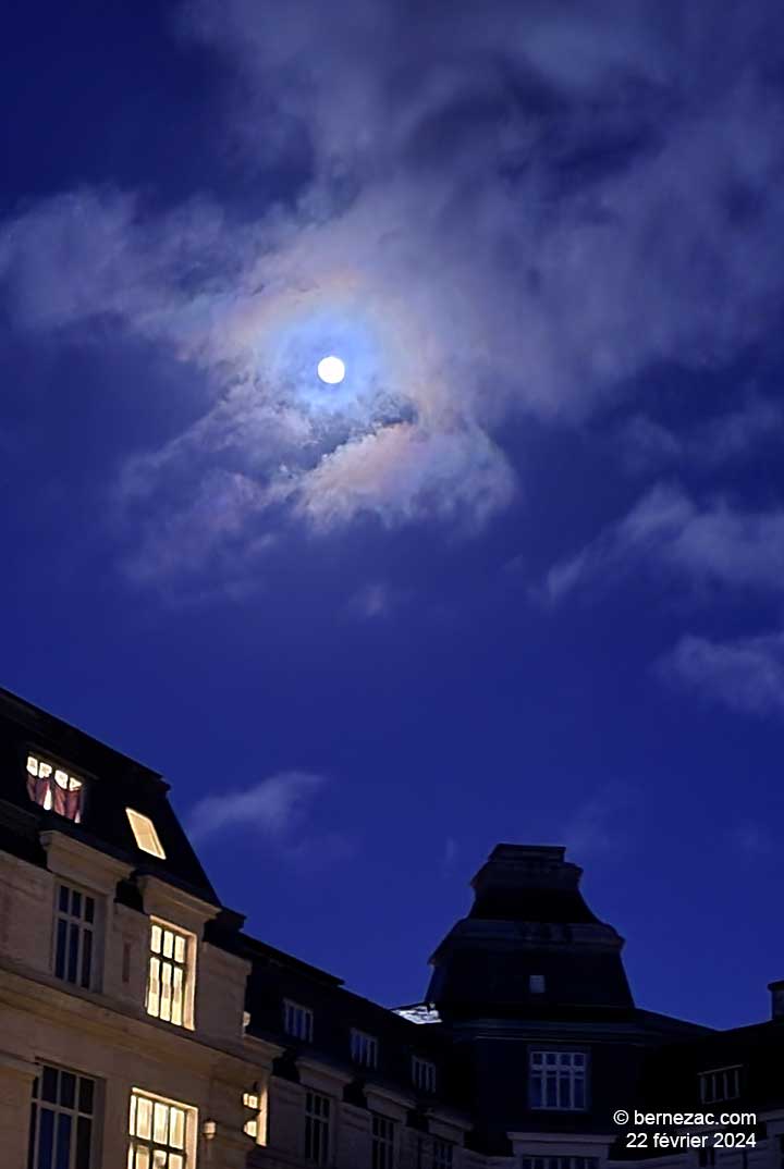 pleine lune à Poitiers jeudi 22 février 2024