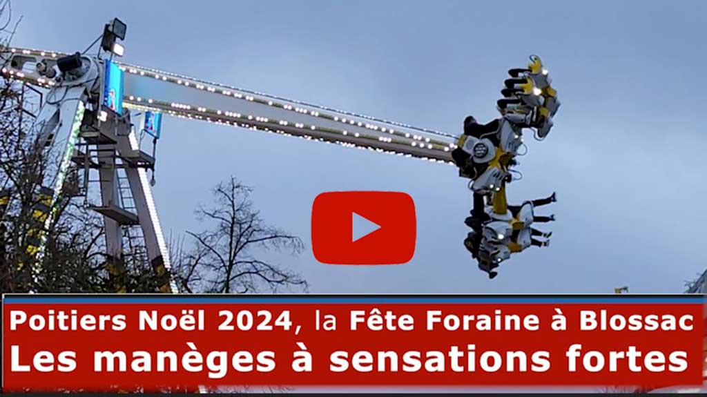 Poitiers Noël 2024, les manèges à sensations fortes de la Fête Foraine