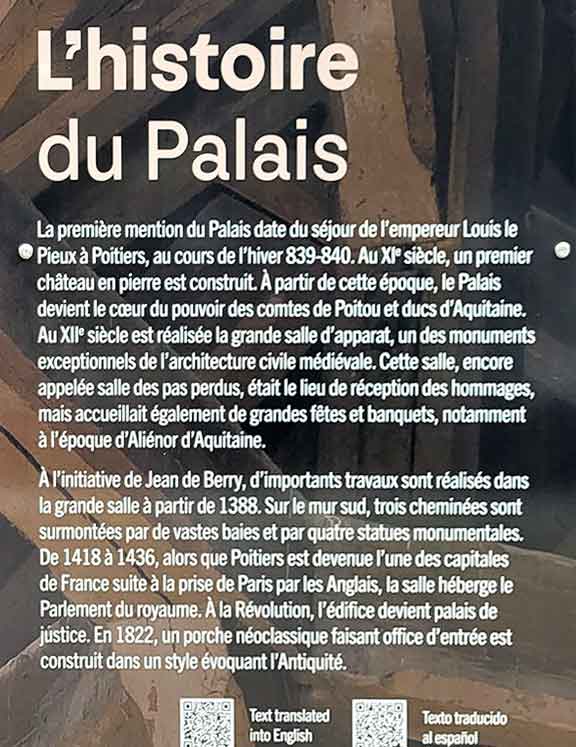 Poitiers, le Palais rehabilitation