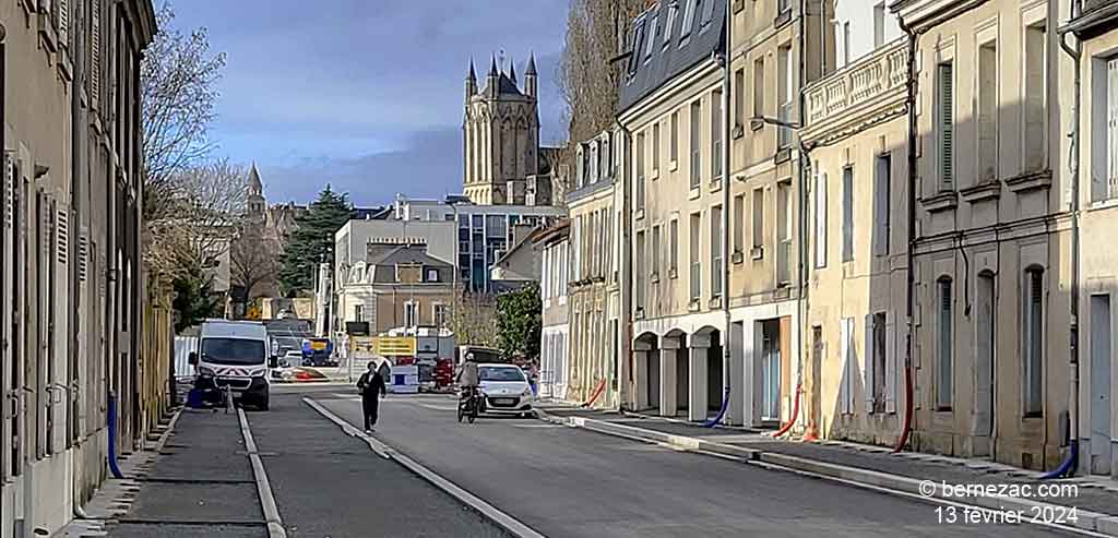 Poitiers, rénovation de la rue du Faubourg-du-Pont-Neuf