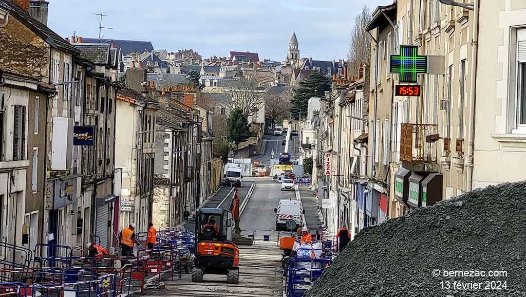 Poitiers, rénovation de la rue du Faubourg-du-Pont-Neuf