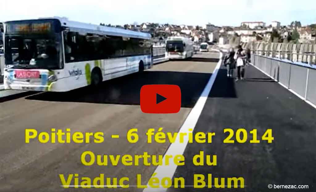 Poitiers, ouverture du viaduc Léon Blum