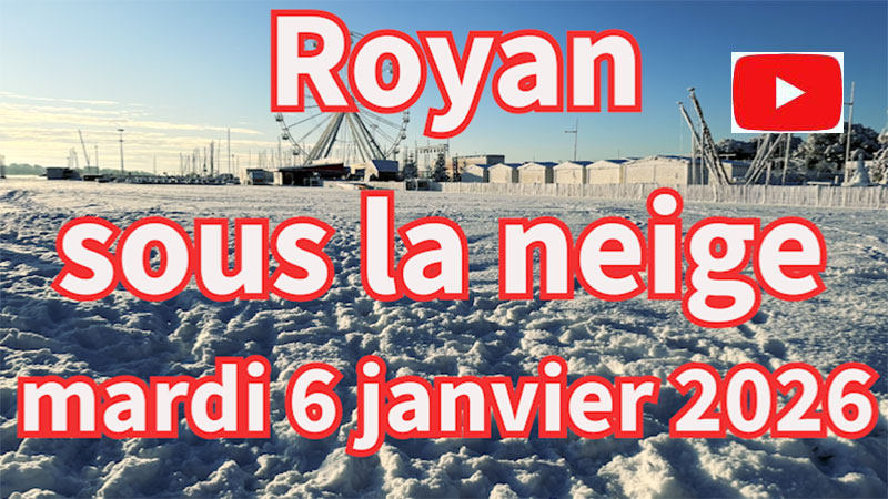 Royan sous la neige, 6 janvier 2026