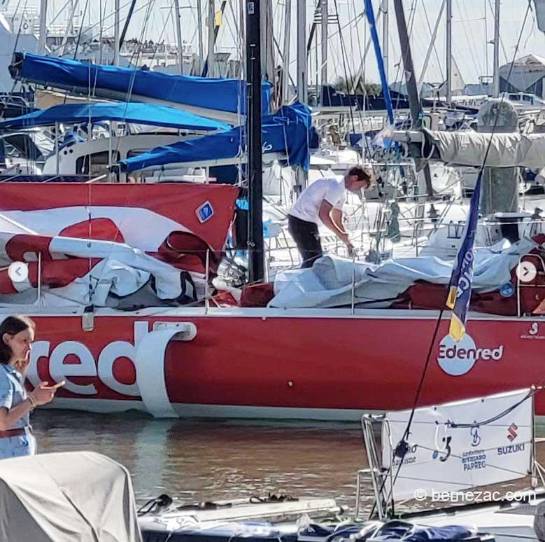 La Solitaire du Figaro Paprec au port de Royan