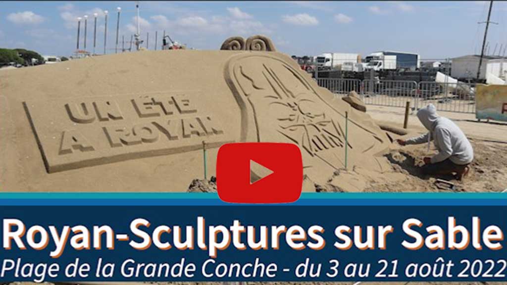 Royan, les sculptures sur sable de la plage de La Grande Conche