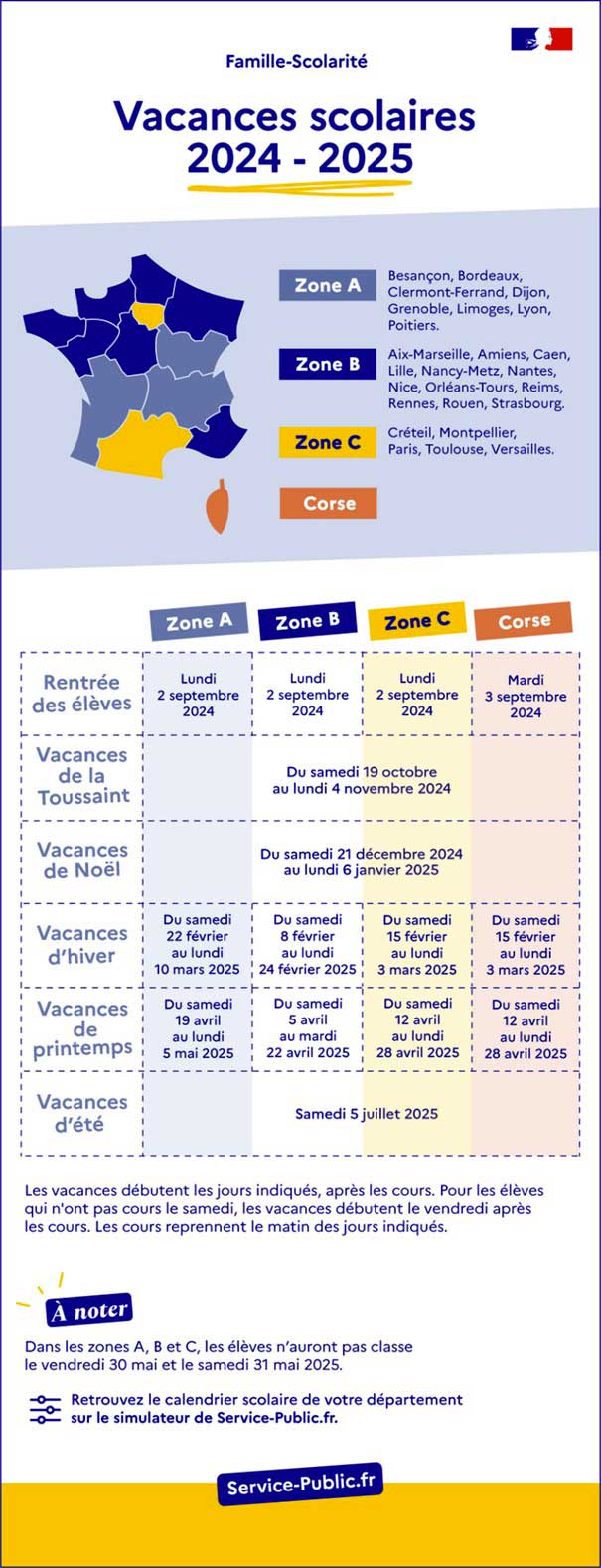 vacances scolaires 2024_2025