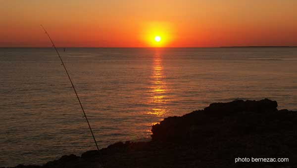 sain-palais-sur-mer, coucher de soleil à la Grande Côte