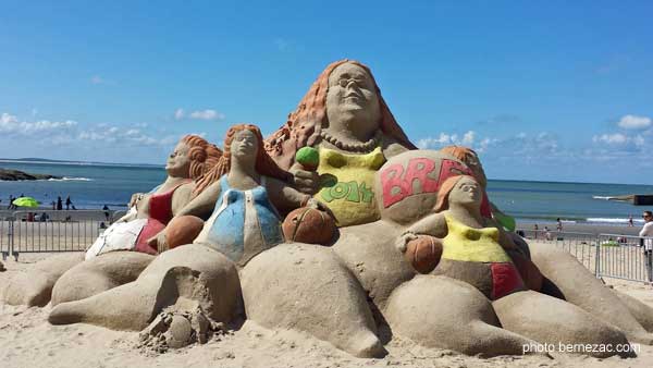 saint-palais-sur-mer, sculpture de sable 