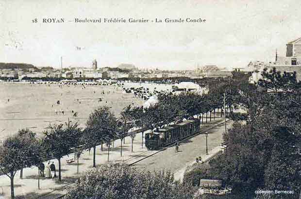 Royan carte postale ancienne, boulevard Frédéric Garnier